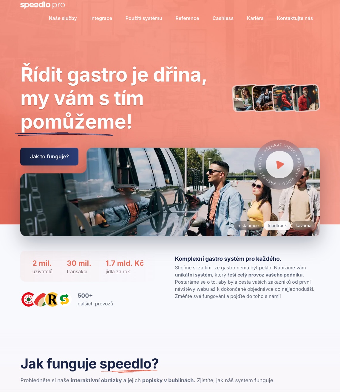 Speedlo — backend gastro platformy
