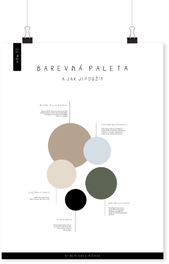 Image of the colour palette for the brand